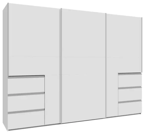 SCHWEBETÜRENSCHRANK 270/200/61 cm 3-türig Weiß von CARRYHOME