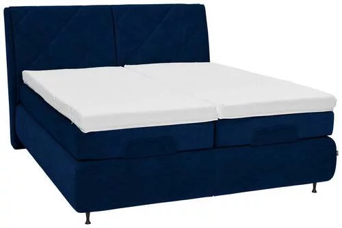 BOXSPRINGBETT 180/200 cm in Dunkelblau von DIETER KNOLL