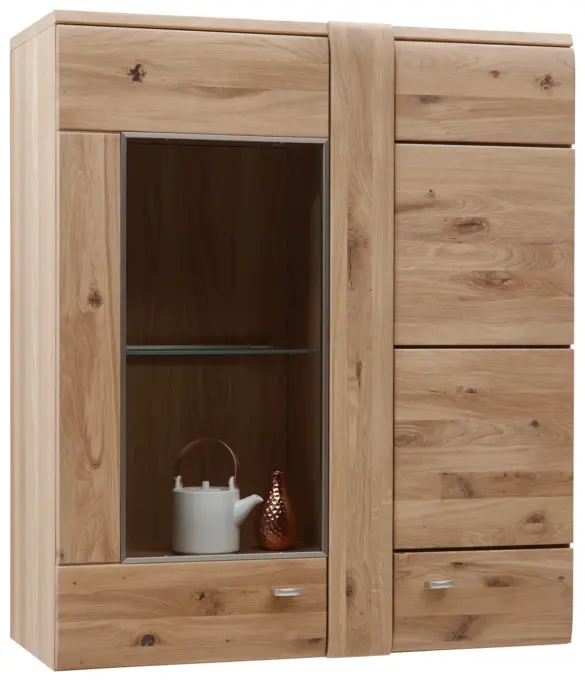 HÄNGEVITRINE in furniert, massiv Eiche Eichefarben von VOLEO