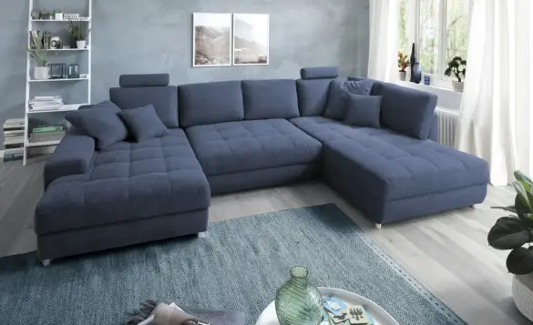 Wohnlandschaft ARISSA DE LUXE Blau von BOBB
