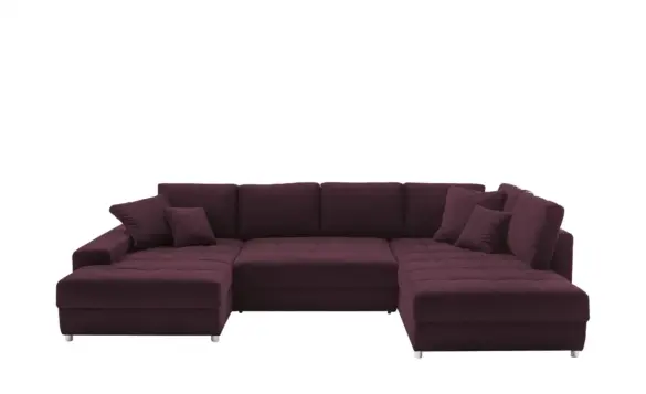 Wohnlandschaft ARISSA DE LUXE Bordeauxrot von BOBB
