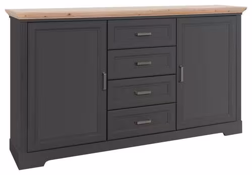 IDEBOARD in 164/90/41 cm Graphitfarben, Eiche ArtisanHolzwerkstoff von TI'ME