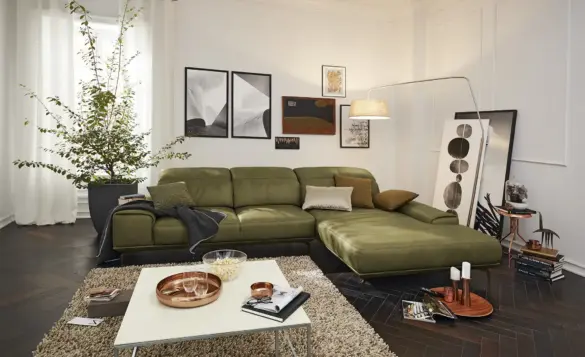Musterring Ecksofa MR 2490 Olivgrün